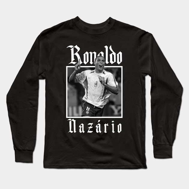 Ronaldo Nazario Long Sleeve T-Shirt by Jai